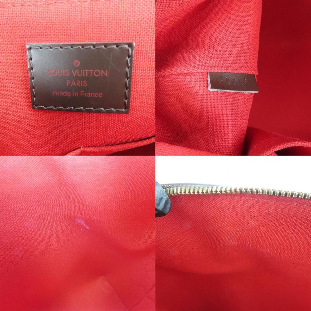 LOUIS VUITTON Authentic Brown Damier Leather Tote Bag - Picture 9 of 11